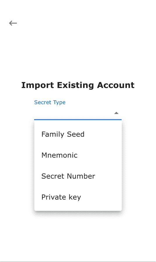Import XRPL account